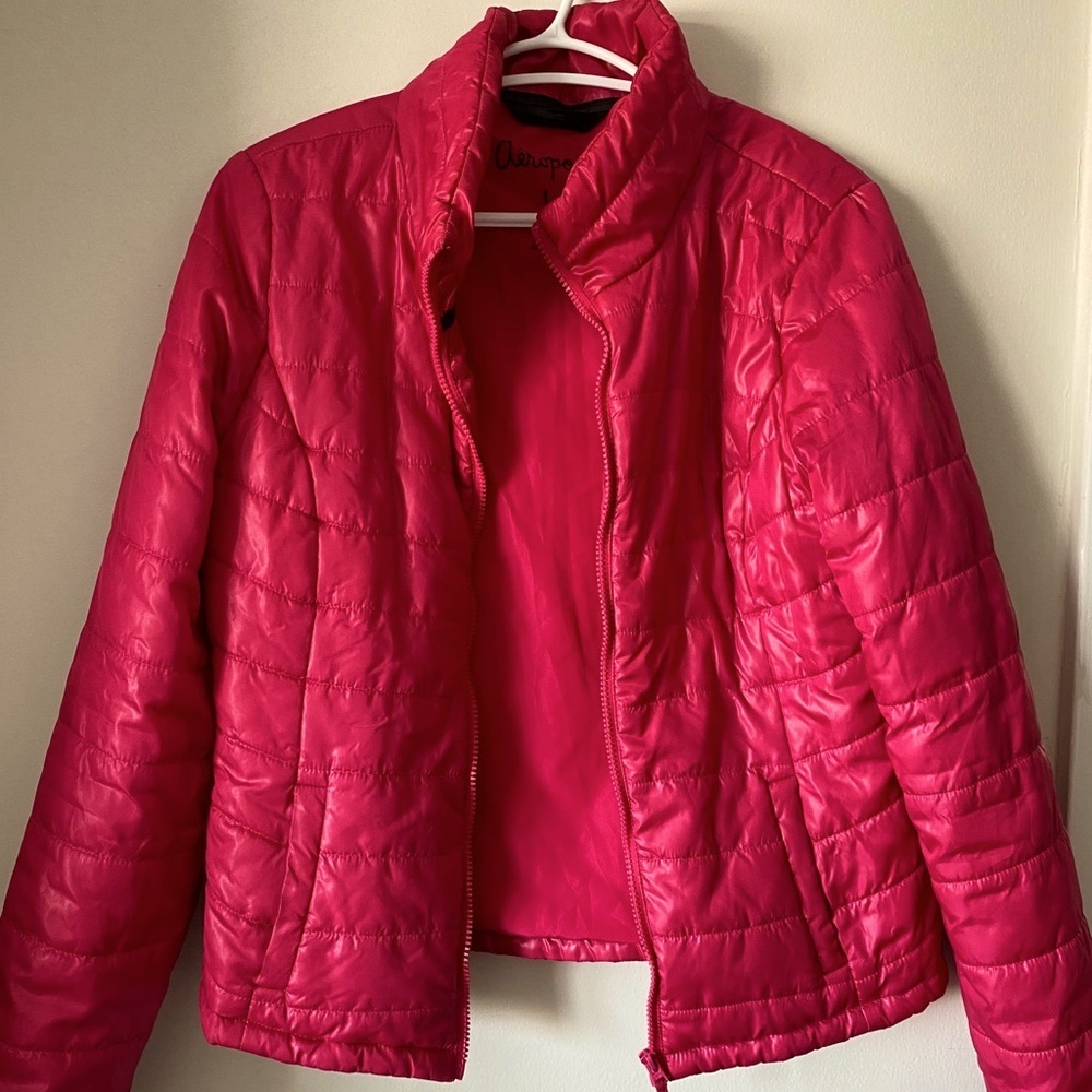 🌿 Pink Puffer Jacket